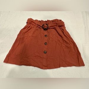 EVERLY Dusty Orange Skirt size Large